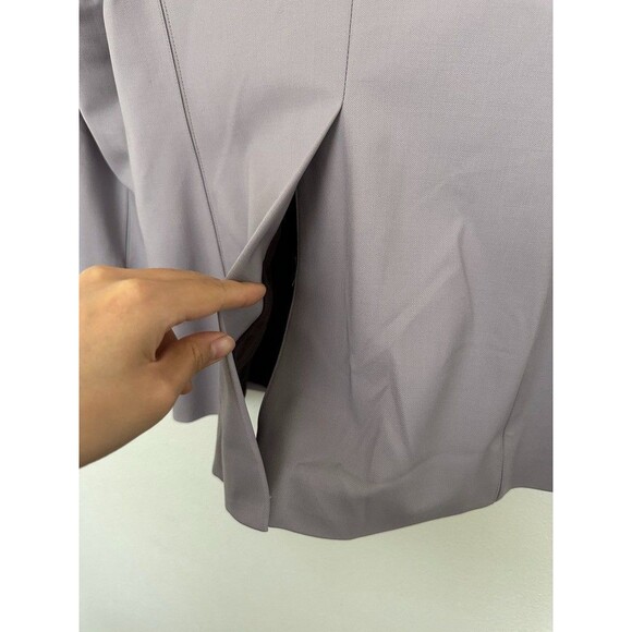 MM Lafleur The Yiyan Blazer Wool Twill Light Lilac Purple One Button Women 4 NEW - Picture 11 of 12